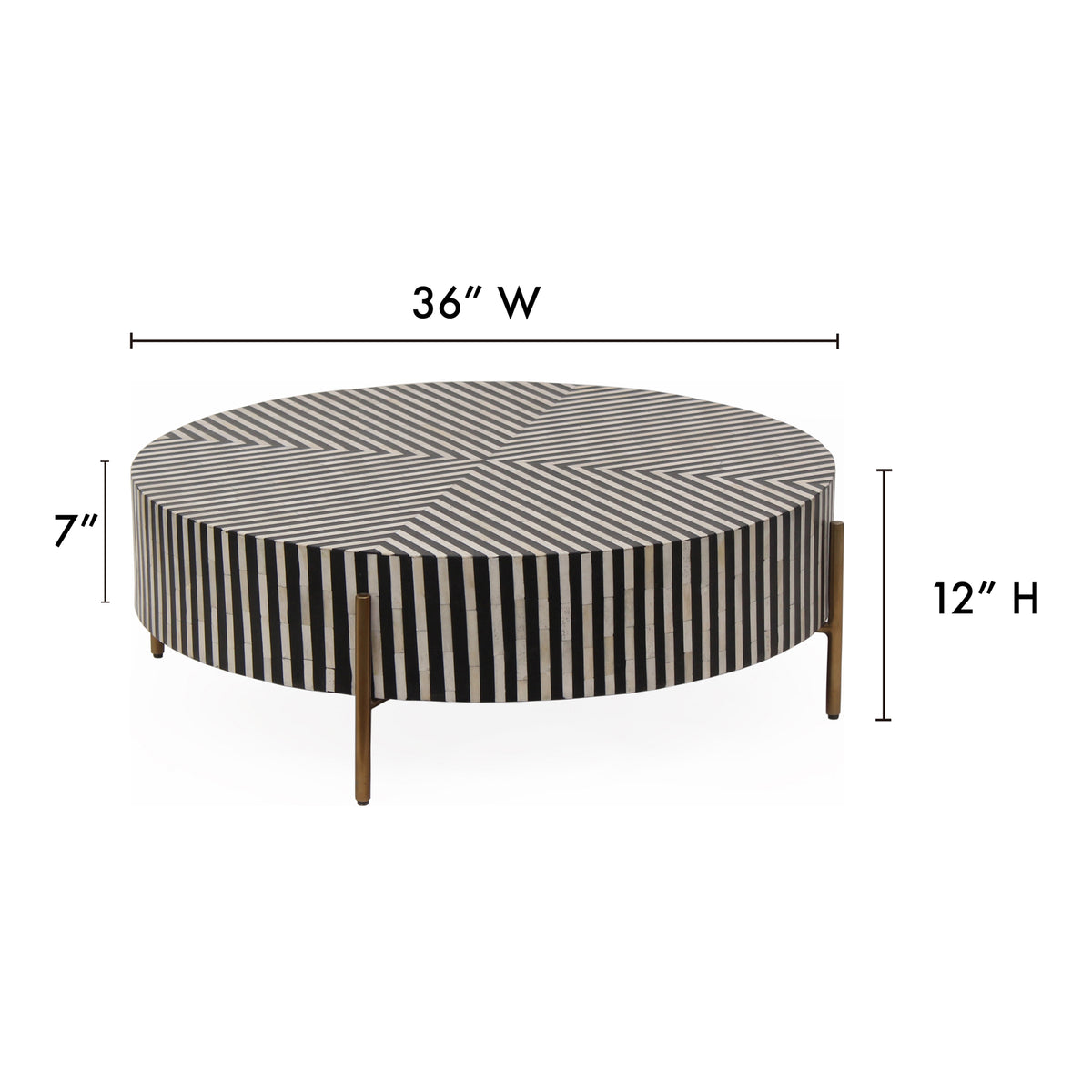 Chameau Coffee Table – 36"–48" Round Camel Bone Coffee Table (8)