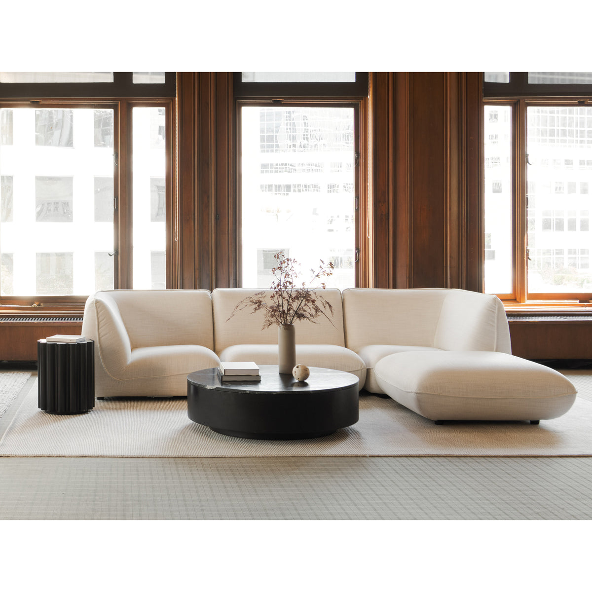 Ritual Coffee Table – 40" Black Marble Coffee Table (8)