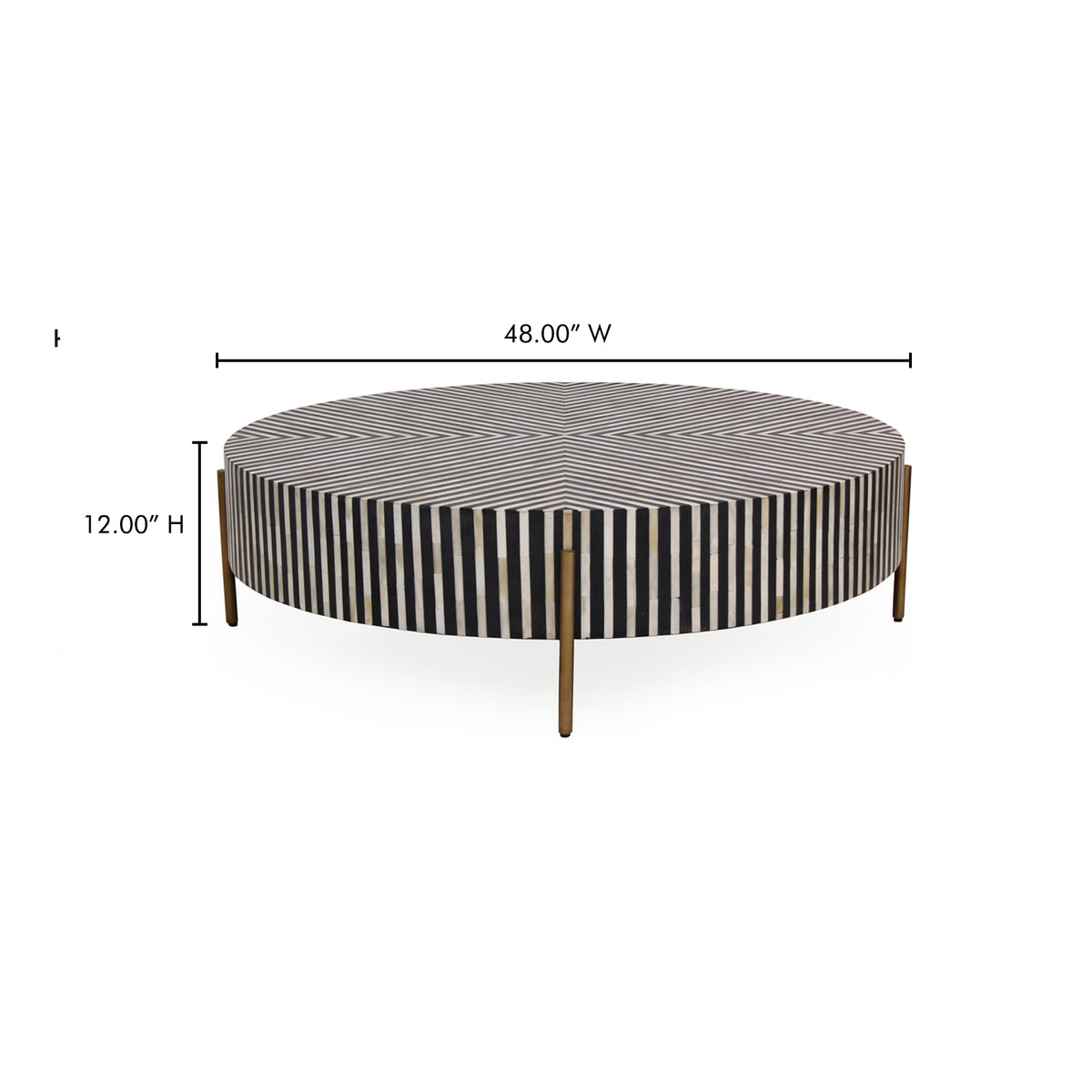 Chameau Coffee Table – 36"–48" Round Camel Bone Coffee Table (22)