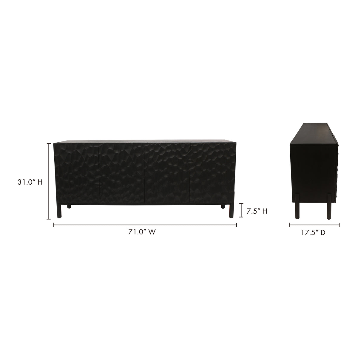 Misaki Sideboard – 71" Oak Sideboard (14)