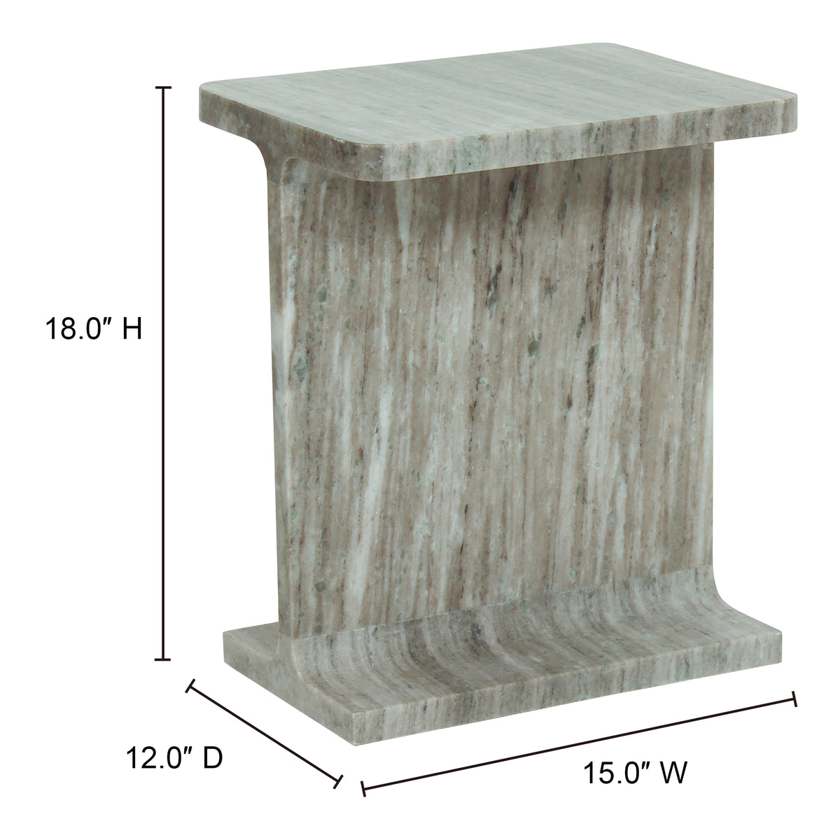 Tullia Accent Table – 15" Marble Accent Table (2 Colors) (20)