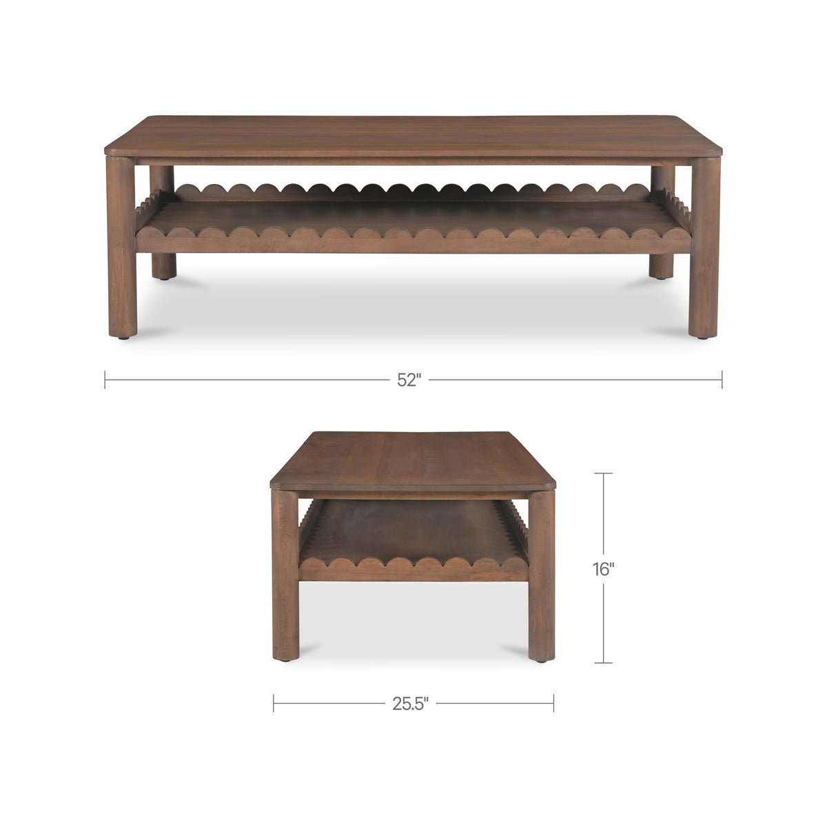 Wiley Coffee Table – 52" Mango Wood Coffee Table (14)