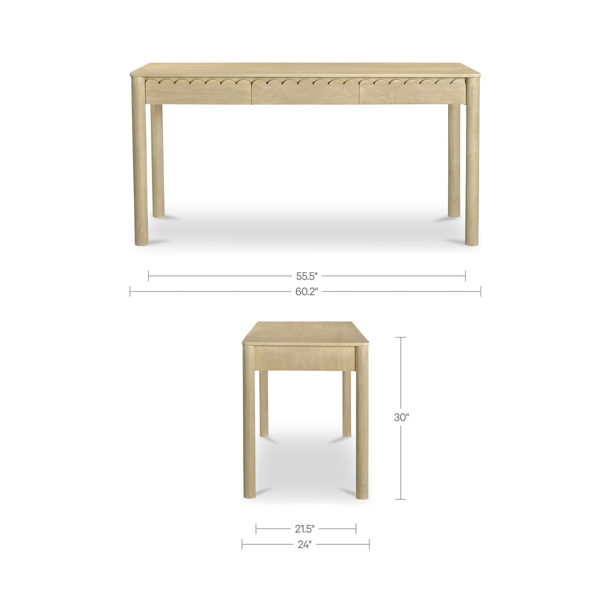 Wiley Desk – 60.25" Mango Wood Desk (2 Colors) (24)