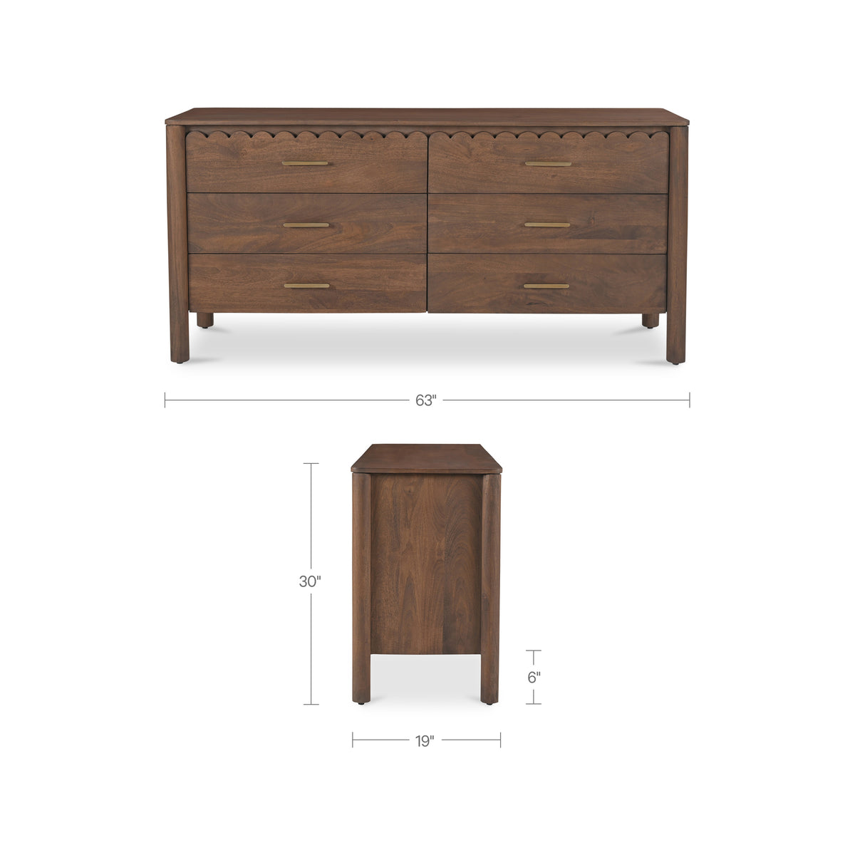 Wiley Dresser – 63" Mango Wood 6-Drawer Dresser (2 Colors) (15)