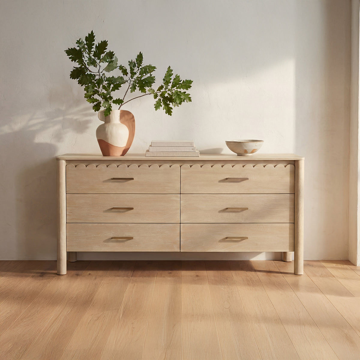 Wiley Dresser – 63" Mango Wood 6-Drawer Dresser (2 Colors) (27)