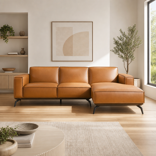 Modern Right-Facing Chaise Sofa Sectional 102”