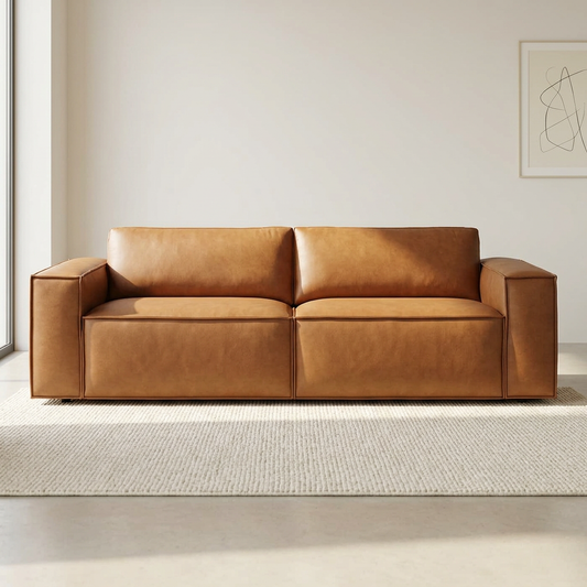 Uvalde MCM Vegan Leather Sofa