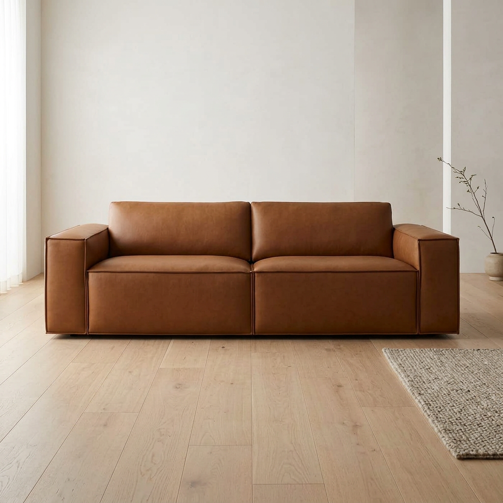 Uvalde MCM Vegan Leather Sofa