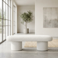 Randolph Ivory Boucle Bench 56" – Modern Upholstered Entryway Bench