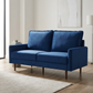 Modern Velvet Loveseat Sofa 69"