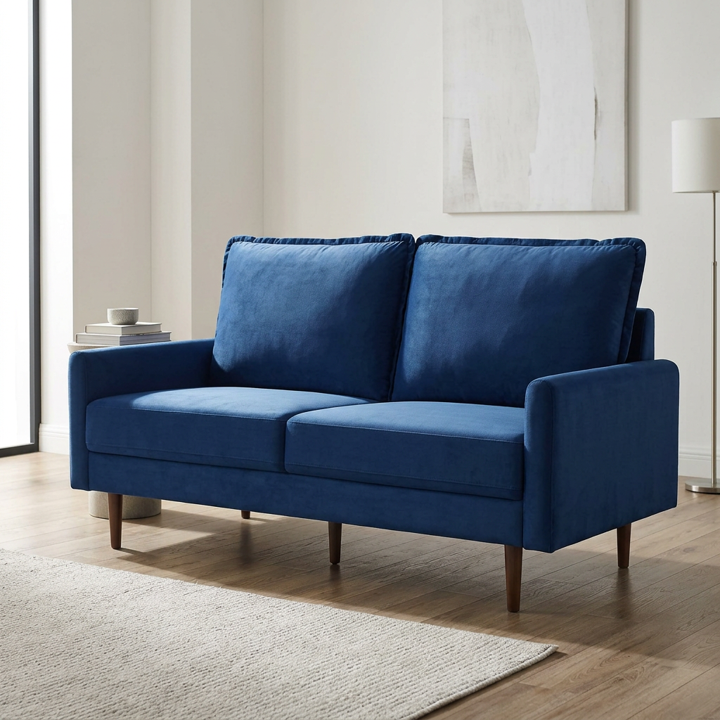 Modern Velvet Loveseat Sofa 69"