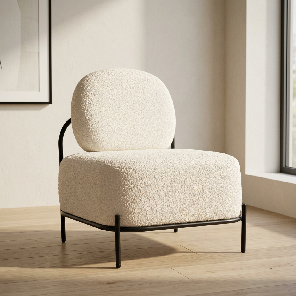 Silla decorativa 'Arendal' en vainilla