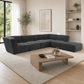 Sunny 6-Piece Modular Sectional Sofa 142" – Upholstered Sectional (2 Colors)