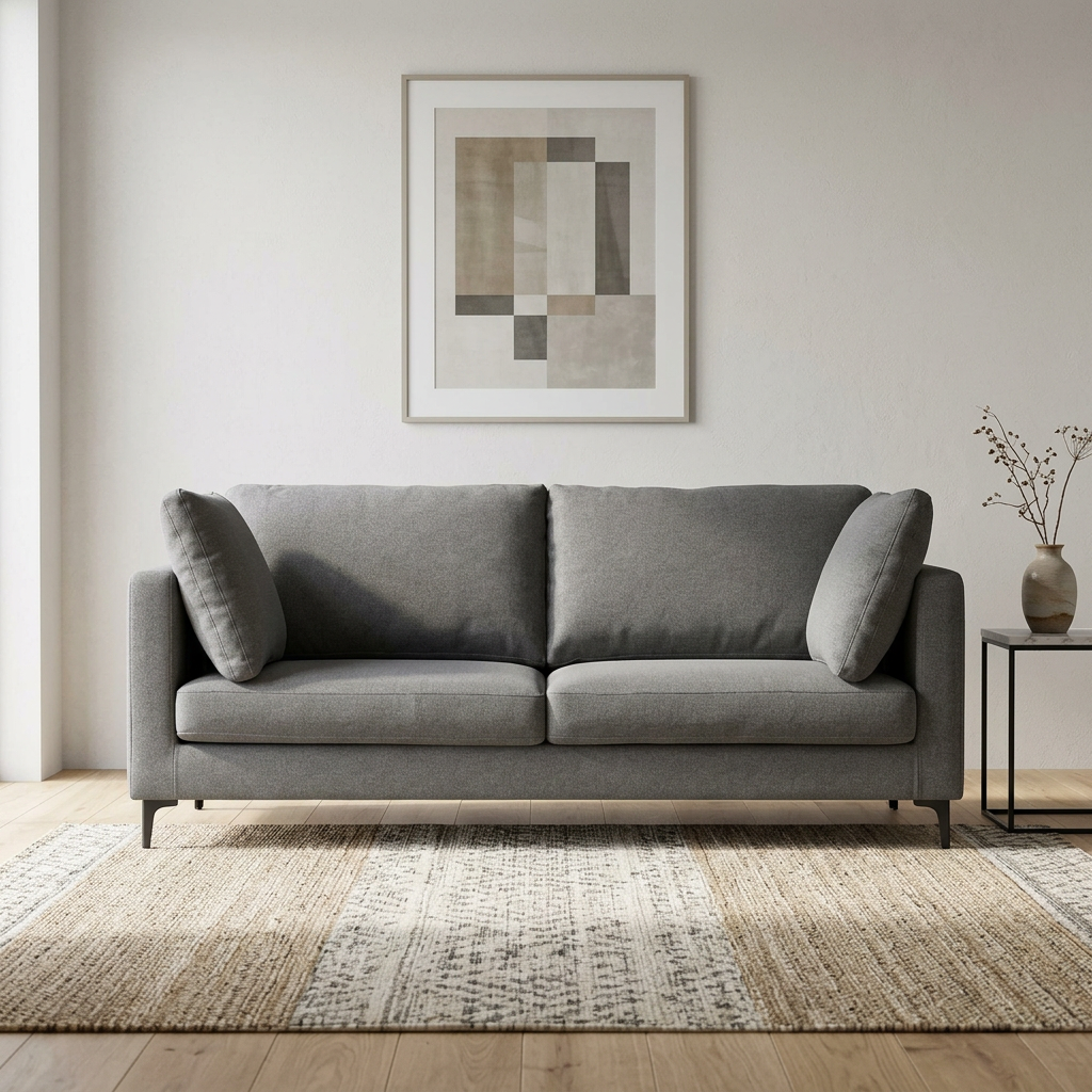 Ava MCM Performance Fabric Loveseat 76"