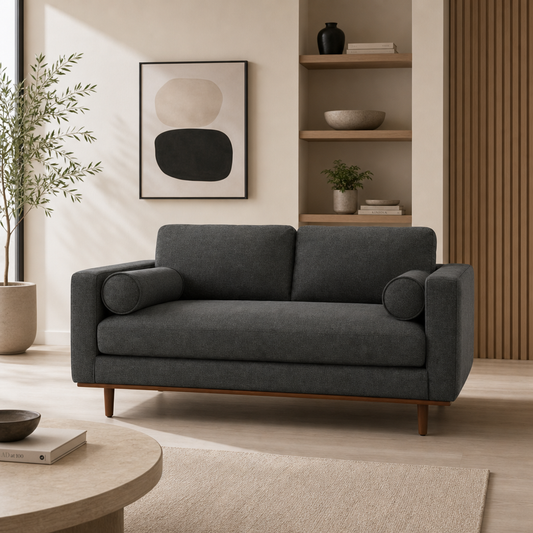 Morrison MCM Fabric Loveseat Sofa 72"