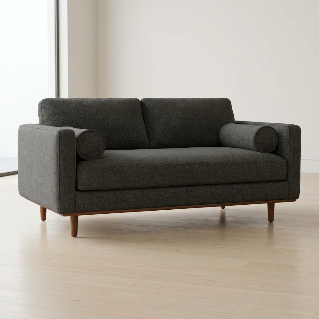 Morrison MCM Fabric Loveseat Sofa 72"