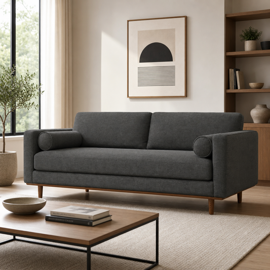 Morrison MCM Fabric Sofa 89"