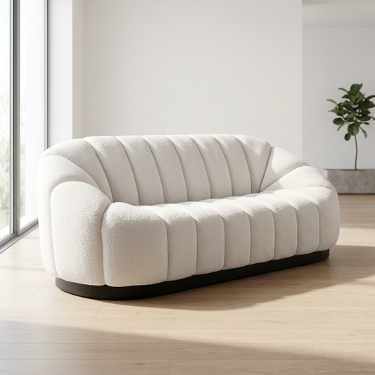 Bhutan Channel Tufted Boucle Sofa