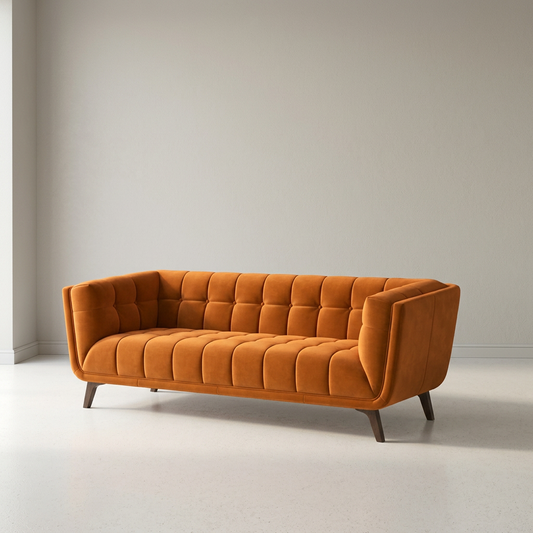 Modern Tufted Sofa 86”