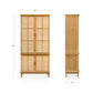 Seymour Tall Cabinet – 38" Oak and Rattan Tall Cabinet (10)