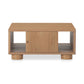Hobbs Coffee Table – 35" Storage Coffee Table with Sliding Doors (2)