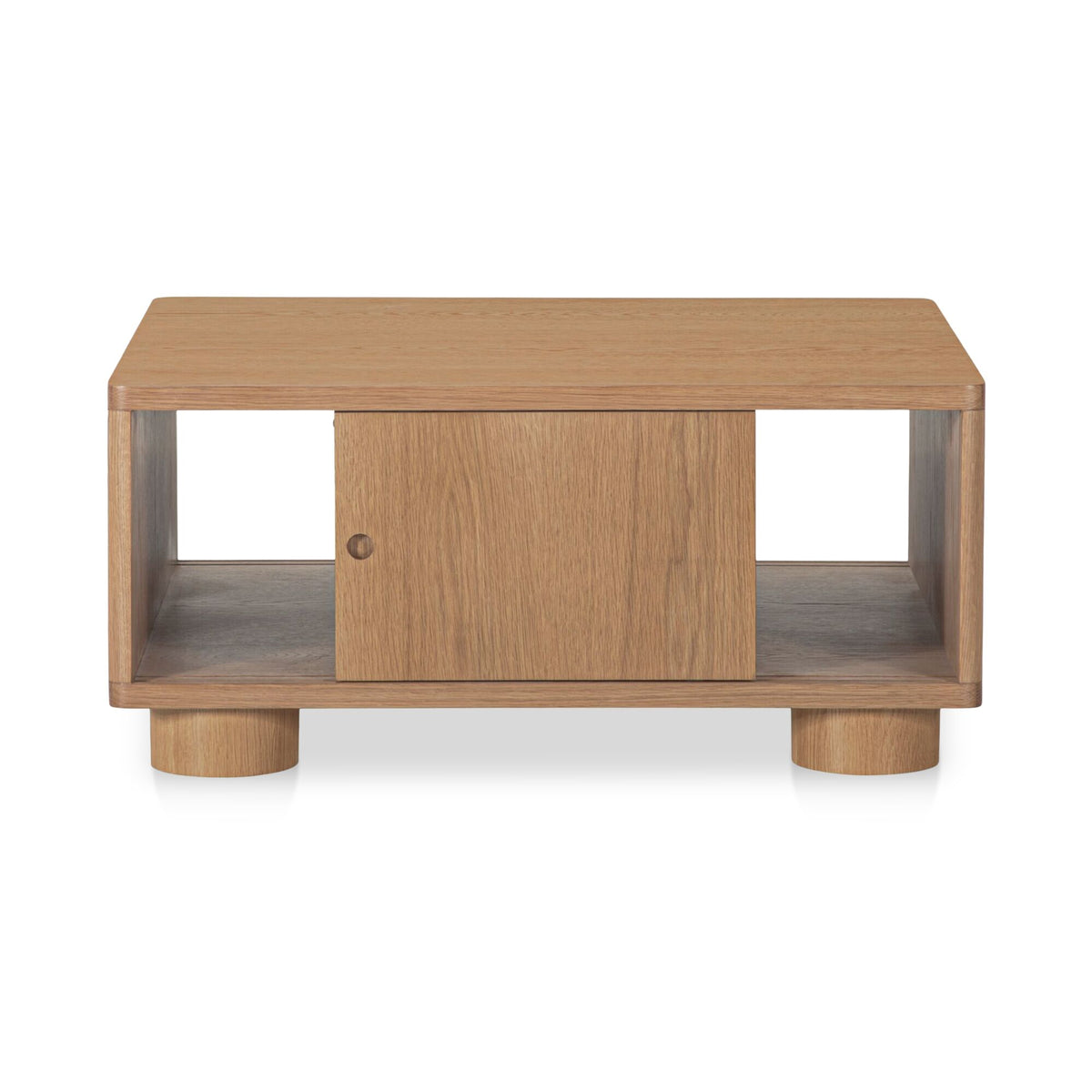 Hobbs Coffee Table – 35" Storage Coffee Table with Sliding Doors (2)