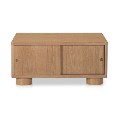 Hobbs Coffee Table – 35" Storage Coffee Table with Sliding Doors (1)