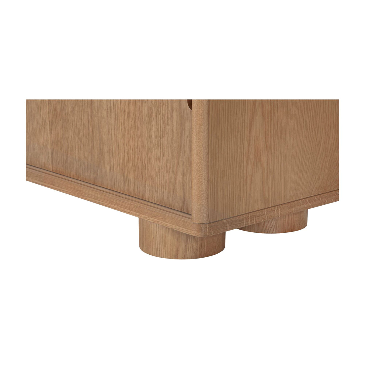 Hobbs Media Unit – 60" Oak Veneer Media Unit with Sliding Doors (8)