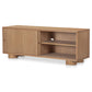 Hobbs Media Unit – 60" Oak Veneer Media Unit with Sliding Doors (6)