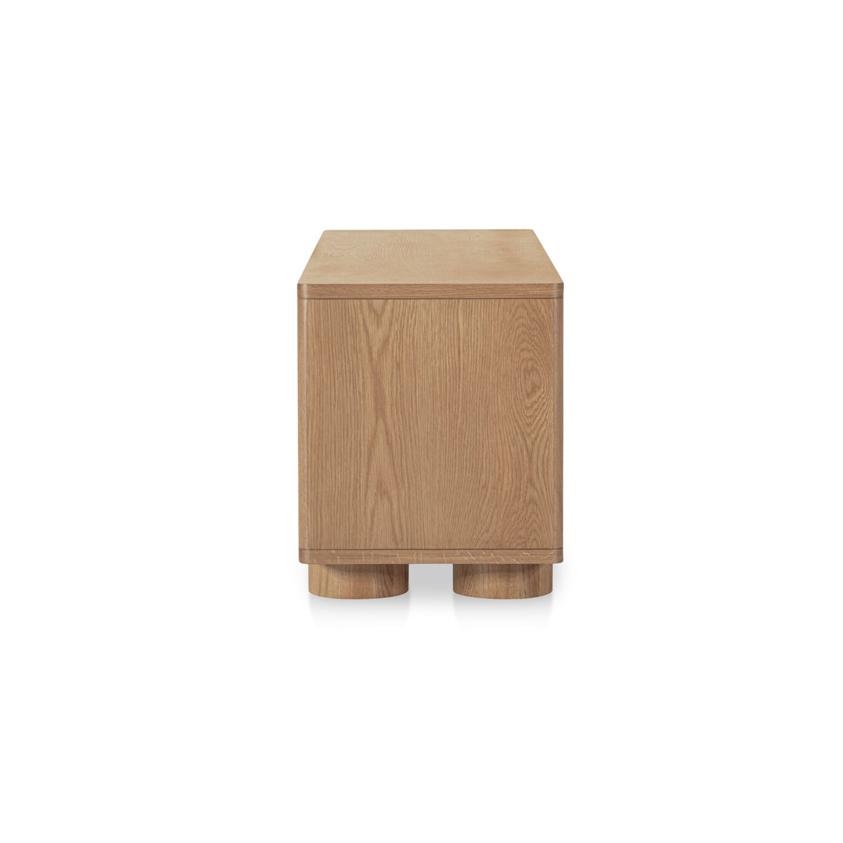 Hobbs Media Unit – 60" Oak Veneer Media Unit with Sliding Doors (3)