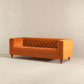 Evelyn Mid Century Chesterfield Sofa 88"