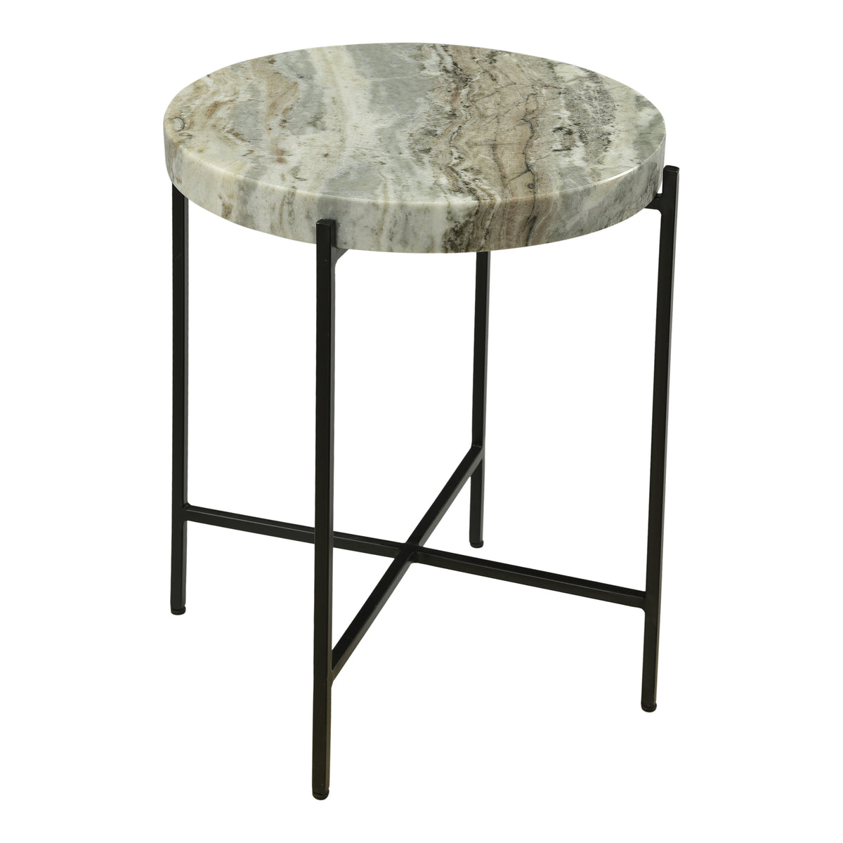 Cirque Accent Table – 18" Marble Top Accent Table (3)