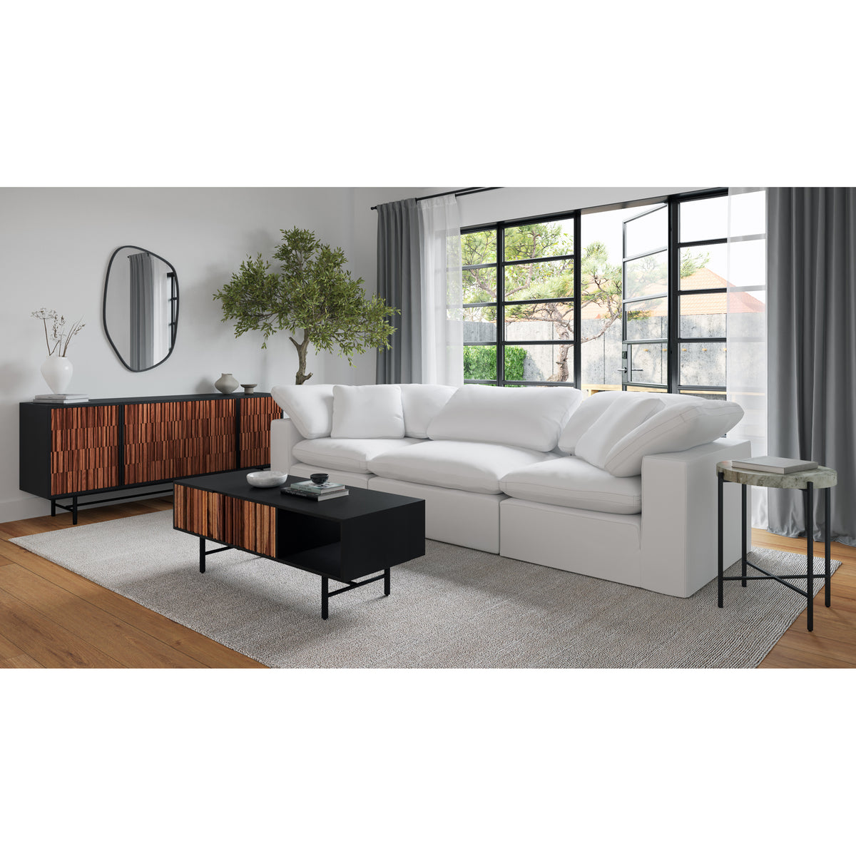 Cirque Accent Table – 18" Marble Top Accent Table (6)