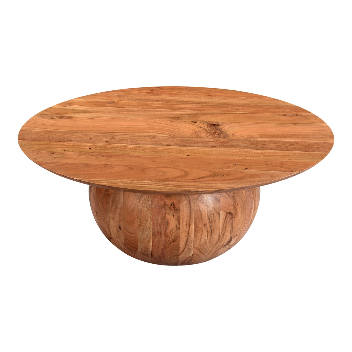 Bradbury Coffee Table – 35" Solid Acacia Round Coffee Table (2 Colors) (8)