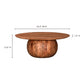 Bradbury Coffee Table – 35" Solid Acacia Round Coffee Table (2 Colors) (13)