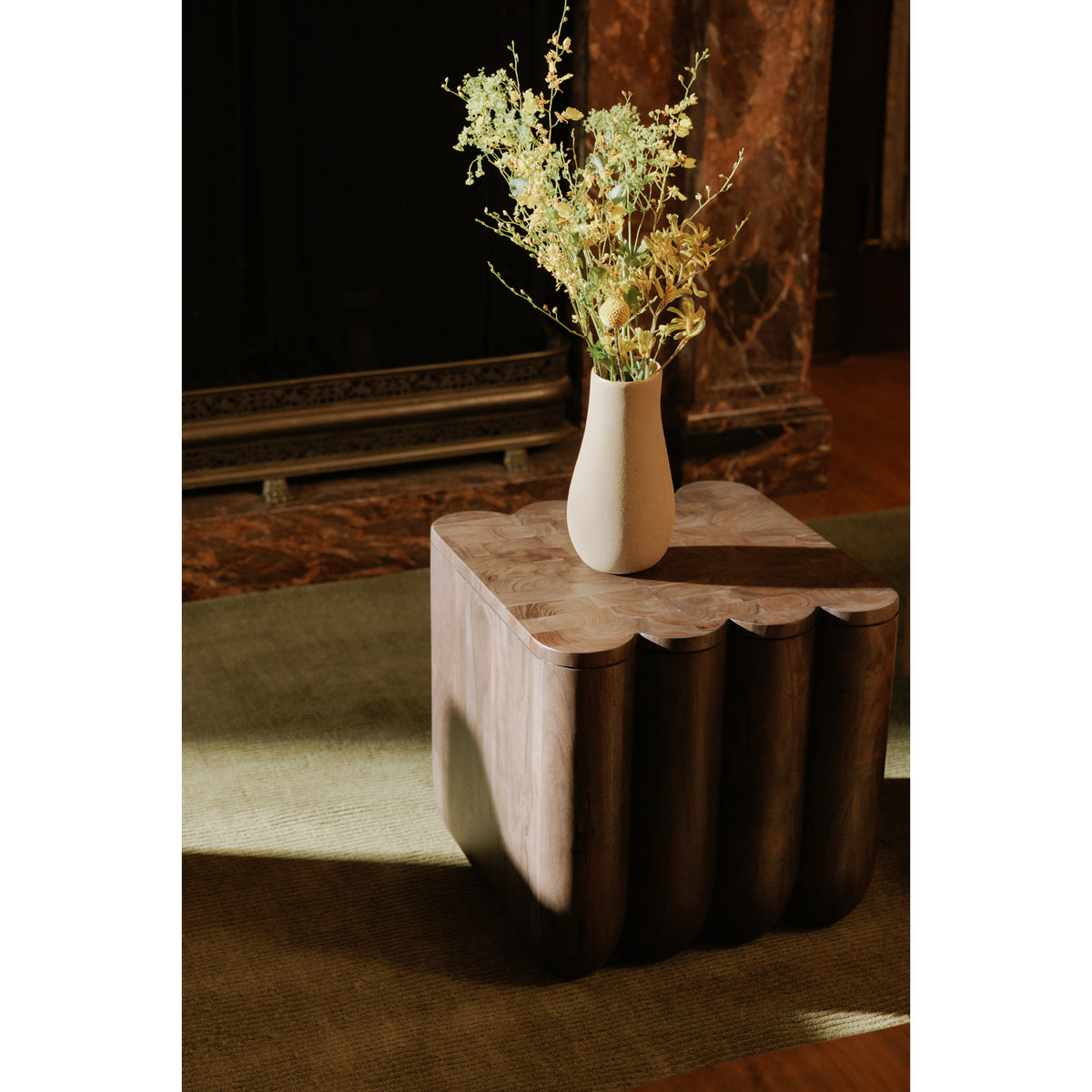 Punyo Punyo Accent Table – 18" Acacia Wood Accent Table (6)