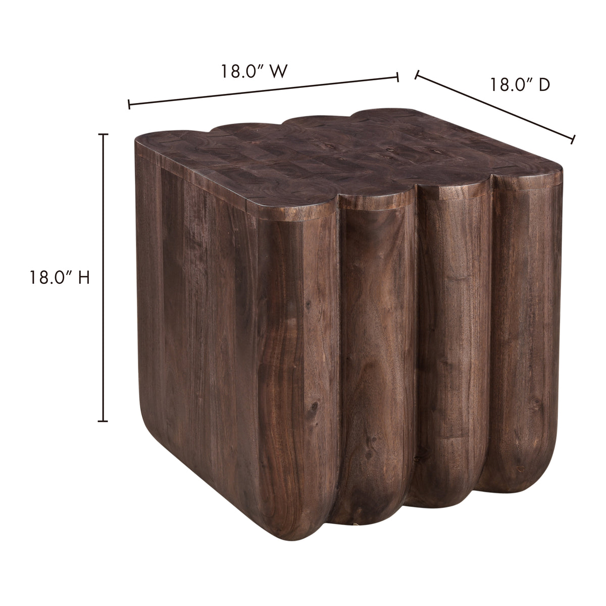 Punyo Punyo Accent Table – 18" Acacia Wood Accent Table (8)