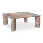 Segment Coffee Table – 35.5" Square Marble Coffee Table (3 Colors) (2)