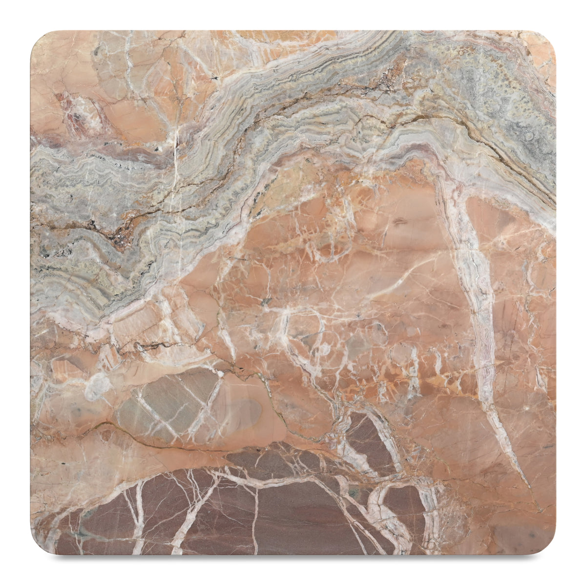 Segment Coffee Table – 35.5" Square Marble Coffee Table (3 Colors) (5)