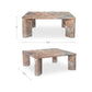 Segment Coffee Table – 35.5" Square Marble Coffee Table (3 Colors) (12)