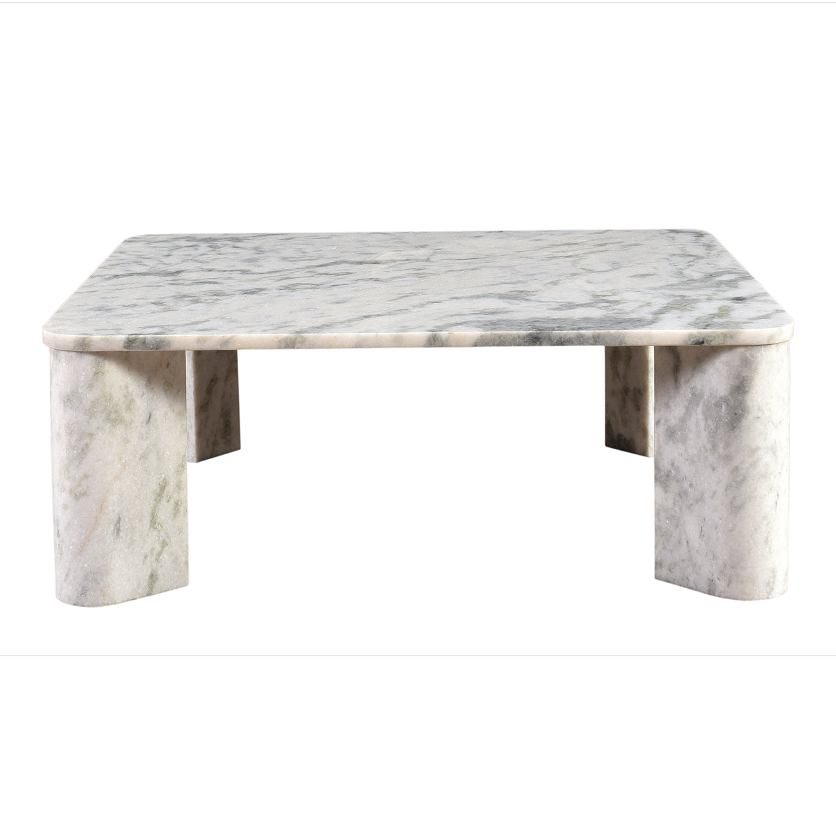 Segment Coffee Table – 35.5" Square Marble Coffee Table (3 Colors) (22)
