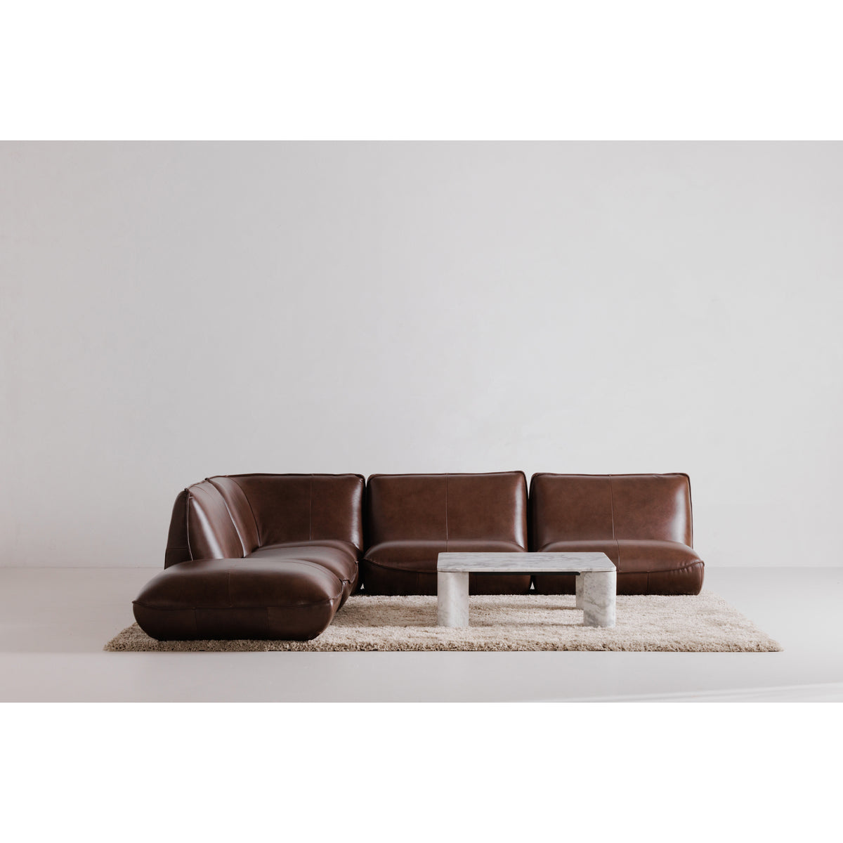 Segment Coffee Table – 35.5" Square Marble Coffee Table (3 Colors) (29)