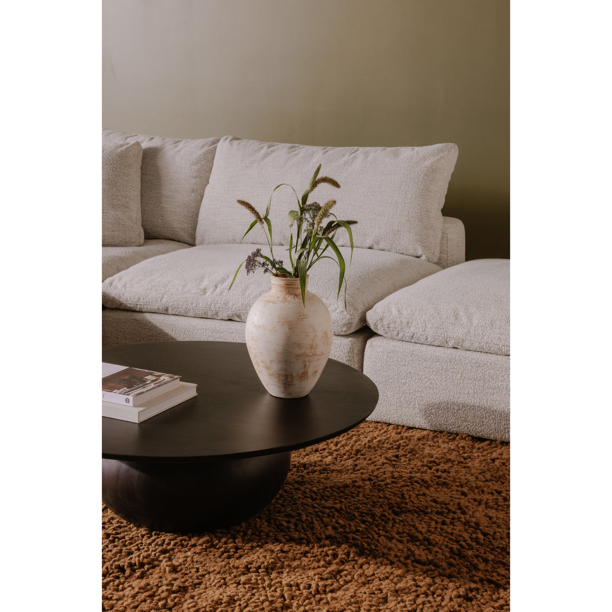 Bradbury Coffee Table – 35" Solid Acacia Round Coffee Table (2 Colors) (18)