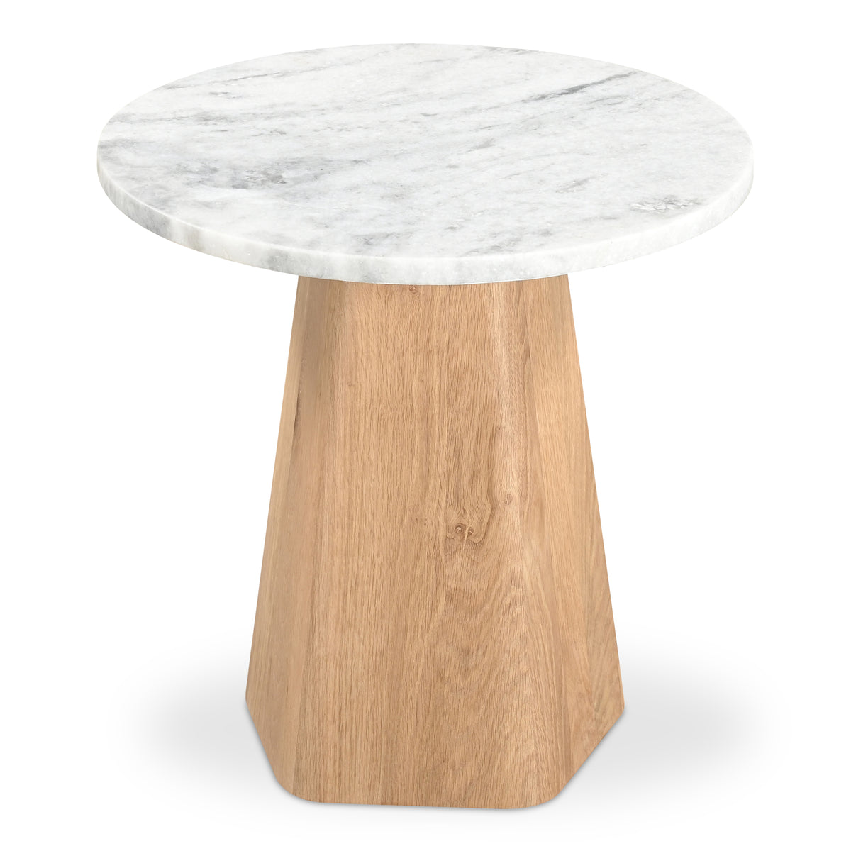Evelyn Accent Table – 20" Ashen Grey Marble Accent Table (2)