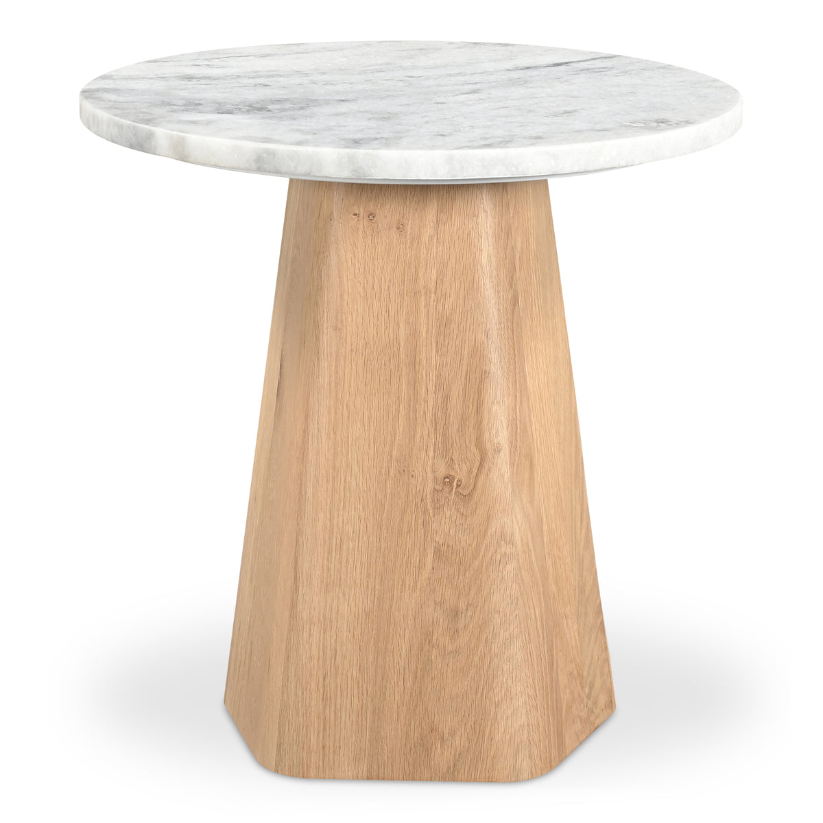 Evelyn Accent Table – 20" Ashen Grey Marble Accent Table (1)
