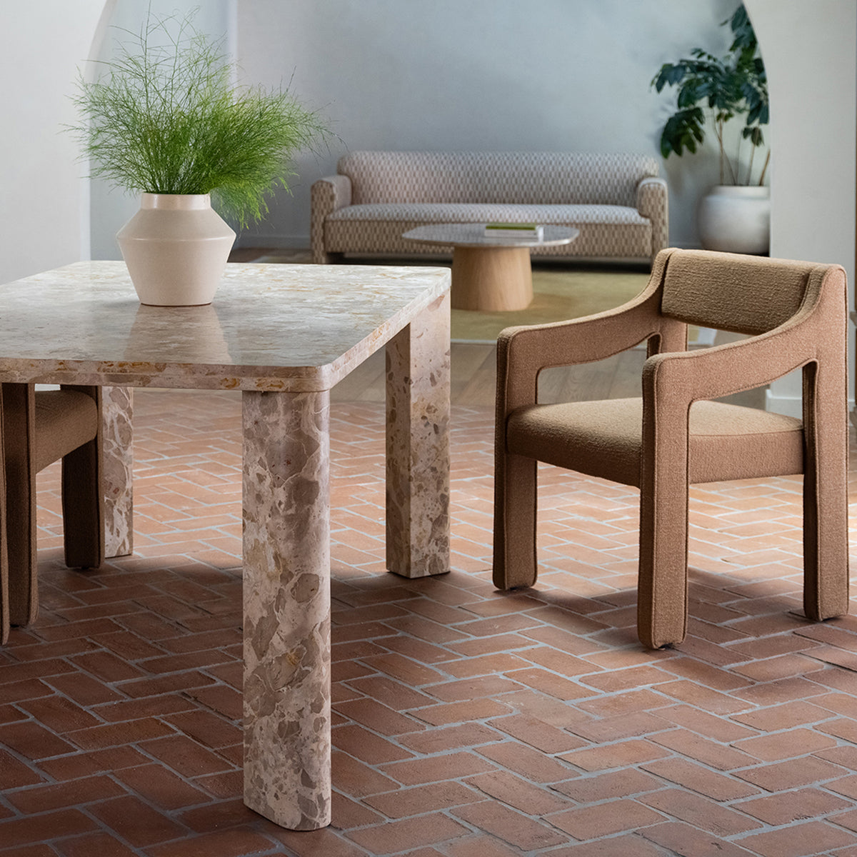 Segment Dining Table – 72" Marble & Oak Dining Table (2 Colors) (11)