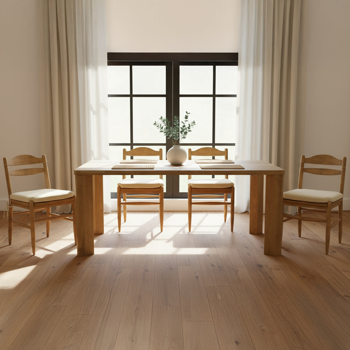 Segment Dining Table – 72" Marble & Oak Dining Table (2 Colors) (22)