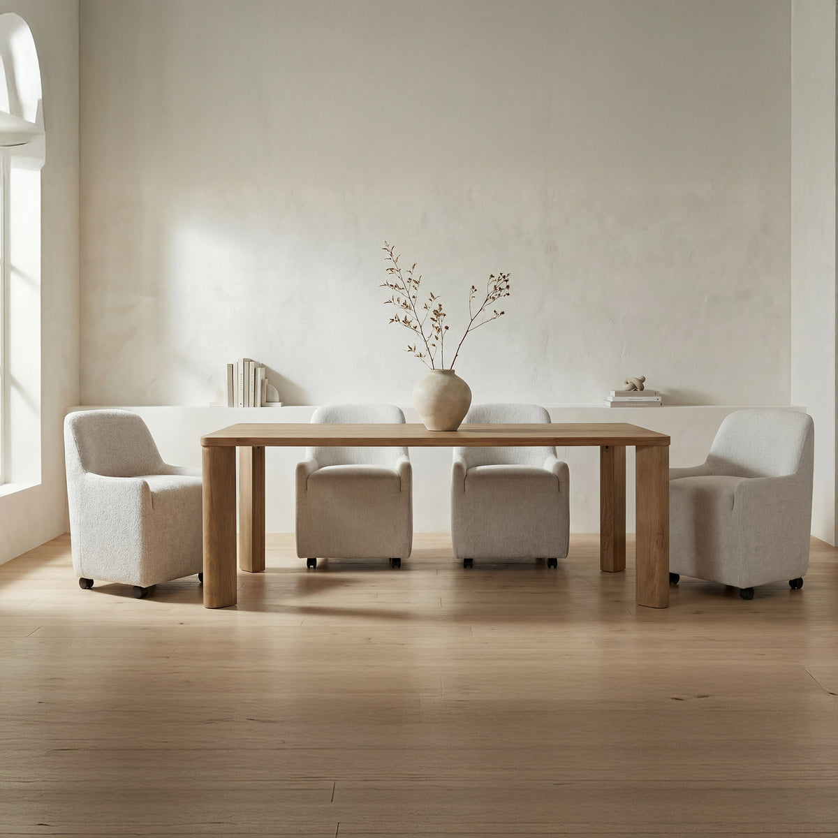 Segment Dining Table – 72" Marble & Oak Dining Table (2 Colors) (23)