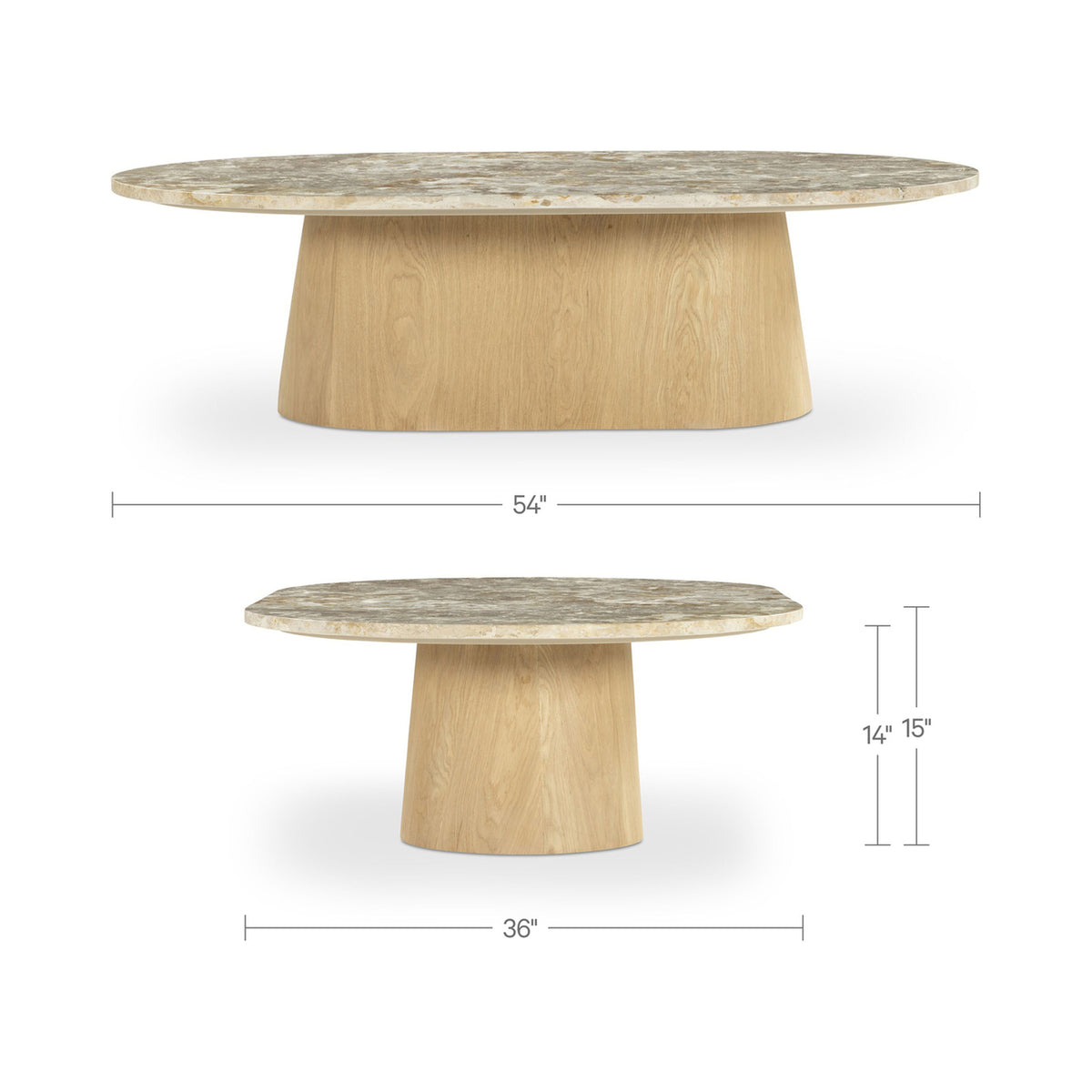 Carly Coffee Table – 54" Marble Coffee Table (11)