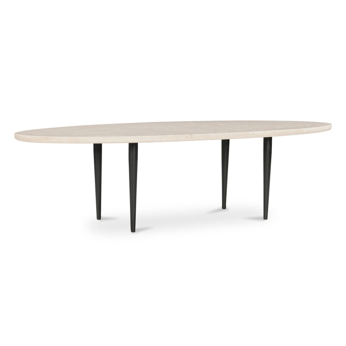Winona Coffee Table – 59" Botticino Marble Oval Coffee Table (2)